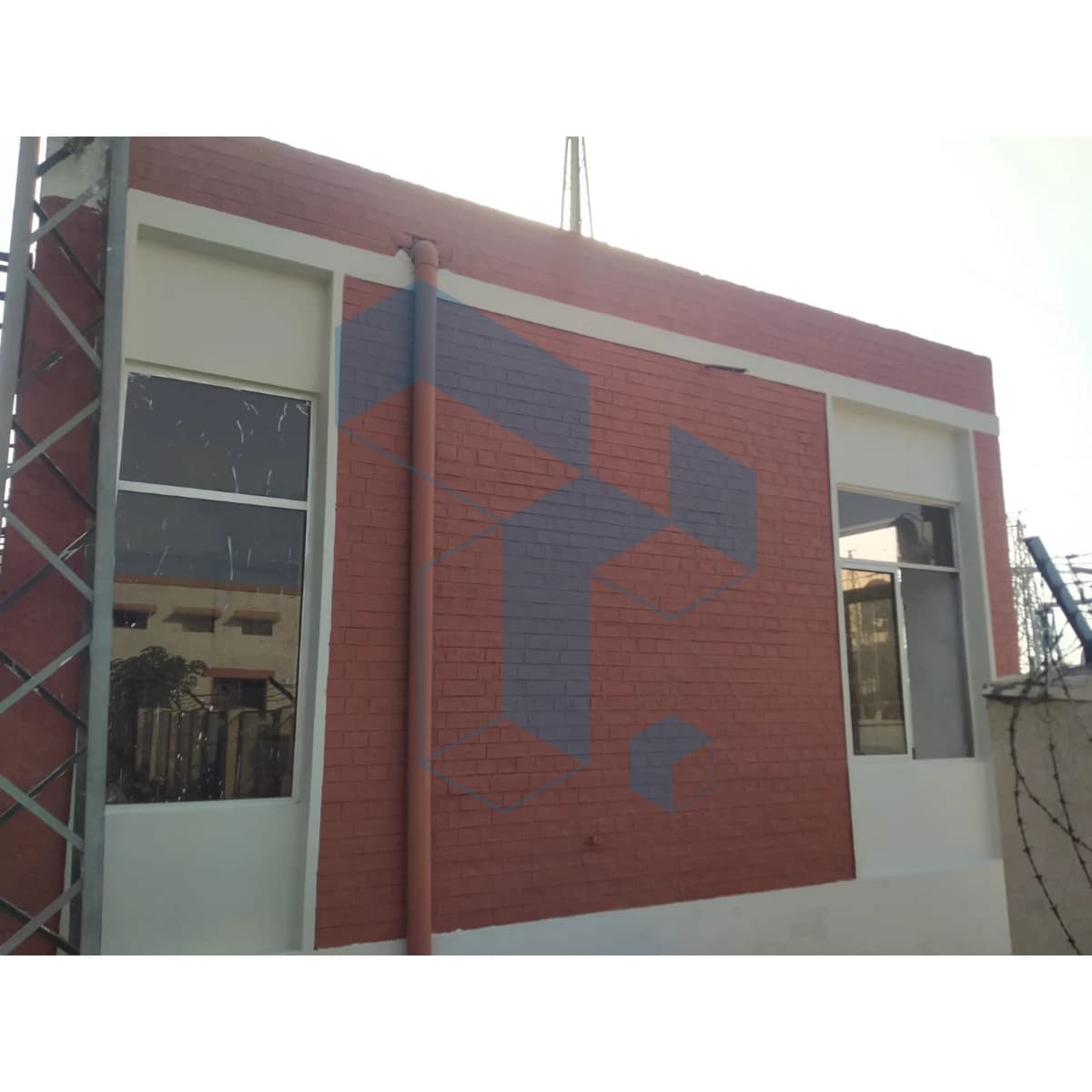 CONSTRUCTION OF FIBER SHED & P.C.C FLOORING