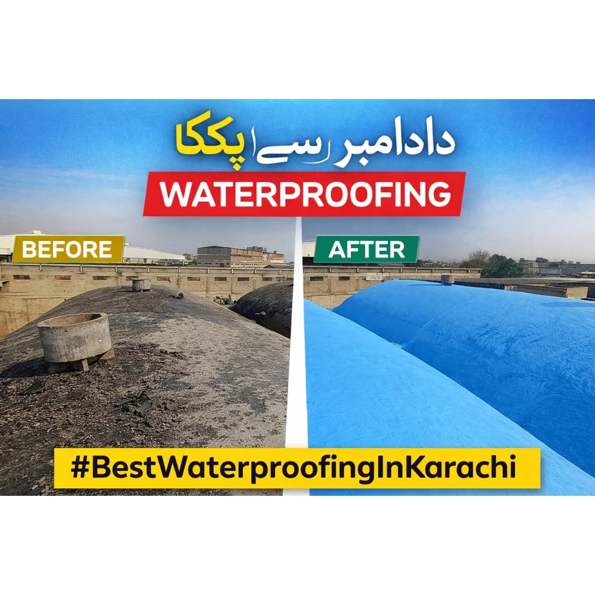 Sher Shah Warehouse Roof Waterproofing & Heatproofing Project