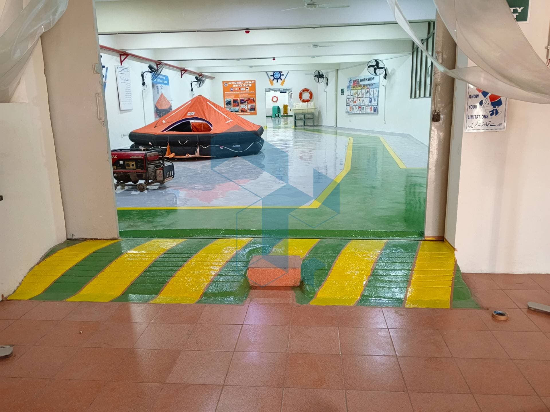 2mm Epoxy Flooring Work at PNSC Workshop